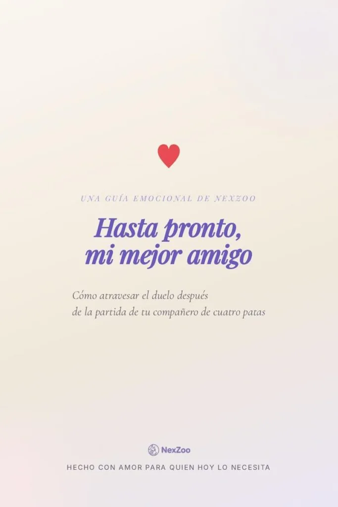 Hasta pronto, mi mejor amigo — Guía de duelo por una mascota