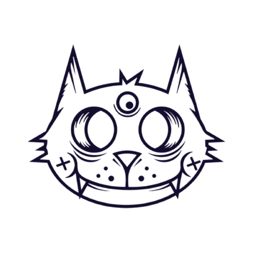 Plantilla de gato del diseñador de placas NexZoo